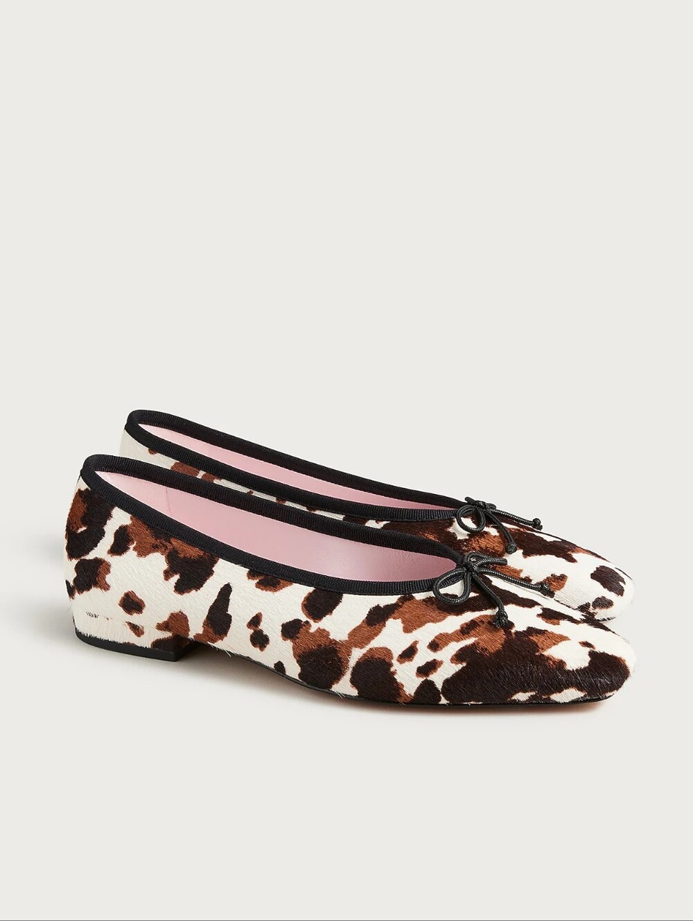 J. Crew Sophie Ballet Flats in Printed Calf Hair, Size 10 NWOT